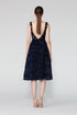 Square Neck Tulle Detailed Midi Dress